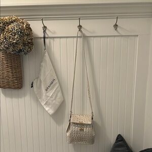Brahmin Cream Crossbody Bag